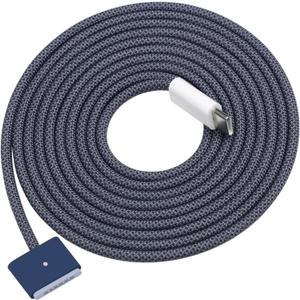 USB-C to Magnetic 3 Fast Charging Cable (2 m/6.6 ft), Compatible with MacBook Air (15''/13'' M4 2025, M3 2024, 15'' M2 2023, 13" M2 2022), MacBook Pro (16"/14" 2024/2023/2021), Midnight Blue