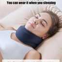 Neck Brace for Sleeping - Cervical Collar Relief Neck Pain and Neck Support Soft Foam Wraps Keep Vertebrae Stable for Relief of Cervical Spine Pressure for Women & Men (Blue, Small)