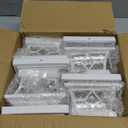 APONUO Solar Post Cap Lights 4 Pack with 1000mAh Battery - for 4x4 5x5 6x6 Fences, Larger Size & Longer Lasting, 2-Mode, IP64 Waterproof, for Deck Patio Yard (White)