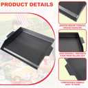 Cast Iron Griddle for Gas Grill, Kitchen Stove Top, Universal Flat Top Griddle Grill Flat Insert for Outdoor Camp Camping and BBQ Accessories, Large Cast Iron Skillet for Range Oven, Gift for Men
