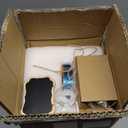 1 Gallon Glass Drink Dispenser For Parties, Beverage Dispenser With Bamboo Wood Stand And Stainless Steel Spigot, Countertop Water Dispenser, Lemonade Dispenser For Wedding, Picnic (1PACK)