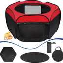 Brooder Box for Chicks Starter Kit - Upgraded Dual Door Collapsible Large Chicken Pen, Easy to Clean Chicken Coop Supplies for Ducks, Quail, Cats, or Dogs, Holds Up to 20 Chicks