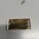 TSB Maha No.4 Bronze Bob Pins Set of 50 2.0 Inch Curved Bobby Pins for a Great Fit 3X Retention, Secure Grip for Buns, Hair and More