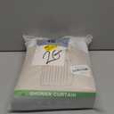 Extra Long No Hooks Needed Linen Textured Shower Curtain with Snap-in Fabric Liner Set,Tall Hotel Luxury Decor Shower Curtains for Bathroom,Waterproof & Washable,71Wx98H,White