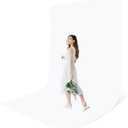 5X 6.5 Ft White Backdrop Photography, White Screen Photo Booth Backdrop for Photoshoot, Party and Video, Photo Background for Product, Portrait, Video Recording