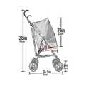 Pet Gear Travel Lite Plus Stroller, Himalayan Salt | For Cats and Dogs up to 15 Pounds, Compact Easy Fold, No Assembly Required, Large Wheels