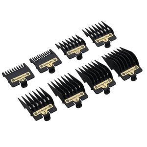 8PCS Clipper Guards for BaBylissPRO Barberology FX870, FX880, FX825, and FX673 Clippers,Trimmer Replacement Guards for Babyliss Clippers, Black
