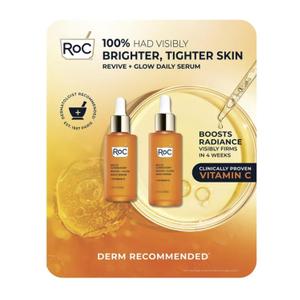RoC Multi Correxion Revive and Glow Daily Vitamin C Serum Set, 1.0 FL OZ and 1.7 FL OZ Set, 2.7 FL OZ Total