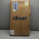 Drive Medical No Gap Deluxe Half Length Side Bed Rails with Brown Vein Finish, Brown Vein, Half Length - 2 Count