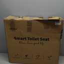 KERDE P30B Bidet Toilet Seat - Dual Control (Side Panel & Remote), Warm Water Wash, Heated Seat, Warm Air Dryer, LED Night Light,Existing Toilets Electric Bidet Elongated Electronic Heated Smart