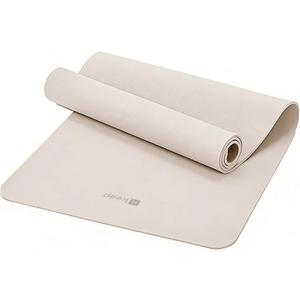 Keep 72" x 24" TPE Yoga Mat Non Slip, 1/4 Inch (6mm) Exercise Mat for Home Workout, Gym, Yoga, Pilates & Stretching with Carrying Strap, Oat White