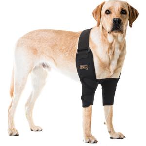 Adjustable Dog Elbow Brace with Shoulder Support,Dog Front Leg Brace for Torn Ligaments, Arthritis,Post-Operative Rehabilitation, Pressure SoresMedium
