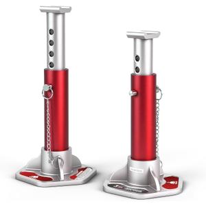 JACK BOSS 3 Ton (6000 lbs) Aluminum Lightweight Jack Stands with Locking Support Pins for Cars,SUVs, and Light Duty Trucks,1 Pair