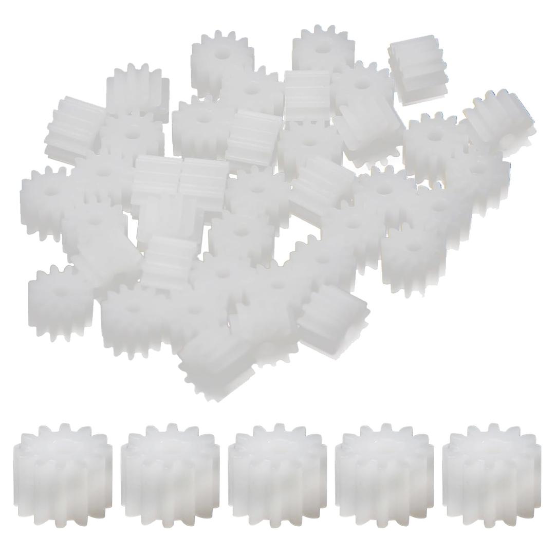 Othmro 40pcs Plastic Gears 12 Teeth Model 122A Reduction Gear Plastic Worm Gears for RC Car Robot Motor