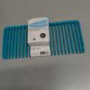 Three by Three Seattle Aquafolio Large Shower Shelf - Secure, Spacious, & Easy to Clean, Organize Your Bathroom with Stlylish & Practical Storage Solutions, Light Blue