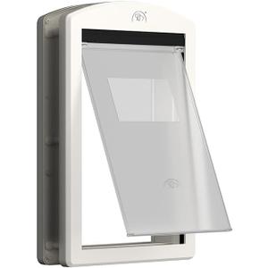 Medium Dog Door for Door, Upgrade Thicken, Suitable for Dogs Up to 40LBS, Doggy Door with Sliding Lock Panel and Magnetic Flap for Interior and Exterior Doors