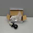 BESTTEN Keyed Entry Door Knob, Entrance Door Lock, Standard Ball, All Metal, Matte Black