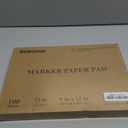 Belenova 9" x 12" Marker Paper Pad, 100 Sheets Bleedproof Sketchbook for  Markers - 73lb/120gsm Art Supplies for Drawing & Coloring (Kids/Adults). (Black)