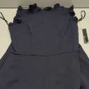 Maggy London Women's Maggy London Women's Dresses High Neck Ruffle Detail Jumpsuit Workwear Office Occasion Event Guest of (10, Twilight Navy)