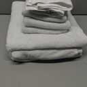 LANE LINEN Towel Set of 18 Premium 100% Cotton, Zero Twist, 6 Large Bath Towel, 6 Hand Towels & 6 Wash Cloths, Quick Dry & Long-Lasting, Perfect for Family Bathrooms, Easy Care White Towels