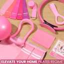 Pilates Kit for Women 13PCS, Pilates Ring Ball Resistance Bands Workout Set | Pilates equipment set for women and beginners, at home pilates kit for mat workouts, toning, stretching and strength training