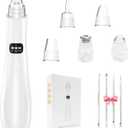 Blackhead Remover Pore Vacuum,Blackhead Extractor Tool with 3 Adjustable Suction Levels,6 Probes,USB Rechargeable Blackhead Vacuum Kit Electric Acne Extractor Tool for Adults