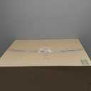 Riceshoot 240 Pcs Wedding Artificial Wisteria Hanging Flowers Floral Backdrop Garland 43.3 in/ 3.6 ft Silk Fake Wisteria Vine Rattan Long Wall String for Home Outdoor Party Decoration(Pure White)