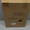 Shoe Organizer for Closet, 2 Pack Shoe Storage Organizer with Wheels and Adjustable Dividers, Stackable Shoe Storage Box with Clear Cover, Closet Shoe Organizer Fits up to 16-32 Pairs, Gray and Beige