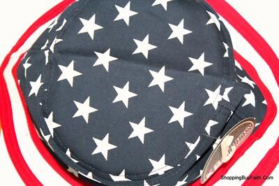 Bucket Hat Red White Blue 100% Cotton Stars and Strips Flag KBetho Unisex