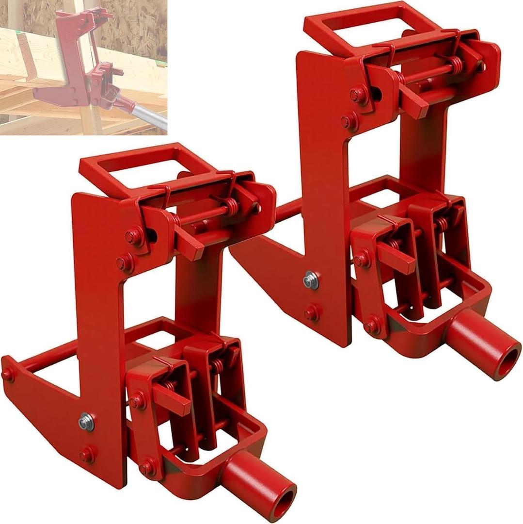 2 Pack Cast Iron Wall Jacks for Framing, 1000 Lb Portable Lifting Tools