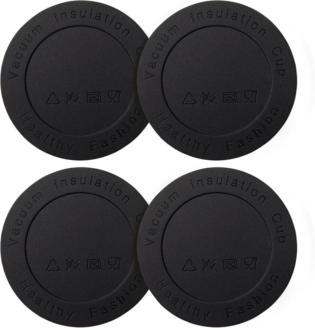 Silicone Bottom Protectors for YETI Rambler Bottle 46 oz, Protective Anti-Slip Rubber Bottom for Mugs and Other Bottles with a Bottom Diameter of 3.22" 82 mm4 Pack