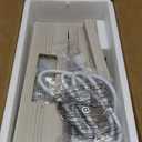 3-Tier Small Narrow Wood Side Table with Charging Station, Skinny Nightstand for Small Space, Slim Bedside Table with Storage for Couch, Thin End Table with USB Ports and Outlets, Grey White (1 Pack)