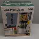 EanOruus 3-in-1 Cold Press Juicer, Juicer Machines with 6.5" Extra Large Chute, 100oz Large Capacity, AC Motor, Perfect for Juice, Nut Milk & Sorbet, Bright White