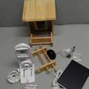 PeckCam Bird Feeder with Camera - 4MP 2K Live AI Bird Species Identification Instant Arrival Alerts - Smart Cameras Birds Feeders Solar Powered Birdwatching Gift for Birdlover Mom Dad, 2.4GHz WiFi (Burlywood)