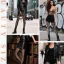 Buauty Fishnet Tights Patterned Fish Net Stockings Floral High Waist Pantyhose Black Lace Thigh High Stocking Party Halloween (One Size, Black Skull-small)