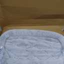 AMOSIJOY Cordless Cat Window Perch, Cat Hammock for Wall with 4 Strong Suction Cups, Solid Metal Frame and Two Replaceable Covers, Foldable Cat Beds for Indoor Cats (Large-Cushion Bed-Gray)