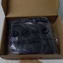 ANOGOL Hair Cap+Long Double Braids 2 Natural Black Synthetic Braided Lace Front Wig with Baby Hair Wigs Heat Resistant Fiber Middle Part