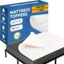 Greaton, 1-Inch Convoluted High Density Foam Mattress Topper, CertiPUR-US Certified for Superior Comfort and Support, King, White