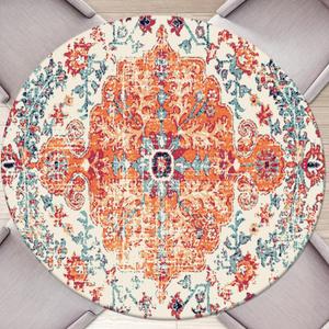 Round Fitted Tablecloth with Elastic Round Outdoor Tablecloths Round Elastic Tablecloth for Tables Waterproof Wipeable Boho Table Cover for Picnic,Camping,Dinner (36''-40'')