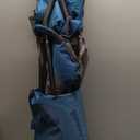 ARROWHEAD OUTDOOR Portable Deluxe Folding Camp Quad Chair w/Headrest, Glass & Cup Holders, Armest 6-can Cooler, Heavy Duty Carry Bag, 550 lbs Weight Capacity (Blue)