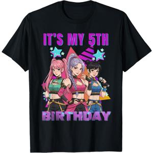 5 Years Old Birthday K pop Kids 5th Birthday Girls K-pop T-Shirt