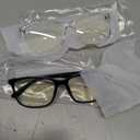 Blue-Light Blocking Glasses Computer Reading/Gaming/TV/Phones Glasses Fashion Anti Eyestrain UV Glasses for Women Men (A1 Black + Transparent)