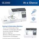 Brother SE2000 Computerized Sewing and Embroidery Machine