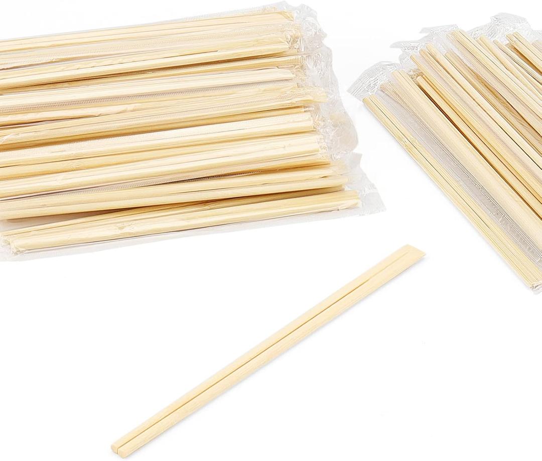 MANCHAP 500 Pairs 8 Inch Disposable Chopsticks, 20cm Bamboo Chopsticks Bulk, Chinese Wood Chop Sticks for Eating, Catering, Takeaway