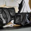 Music Boxing Machine, Smart Bluetooth Boxing Machine with Gloves, Wall Mounted Music Punching Trainer for Kids Adult, LED Electronic Boxing Workout Target with 9 Modes & 9 Speeds