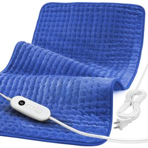 Heating Pad for Back Pain Relief, 33'' x 17'' XXXL Electric Heating Pad for Neck and Shoulder Cramps with 6 InstaHeat Settings, Auto Off, Moist Dry Heat Therapy, Machine Washable