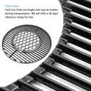 Hongso 8835 21.5 Inch Non-Stick Polished Porcelain Coated Grill Grates for Weber Original Kettle Premium 22 Inch Charcoal Grill, 22" Weber Performer Premium, Deluxe Charcoal Grill, 22'' Smokers
