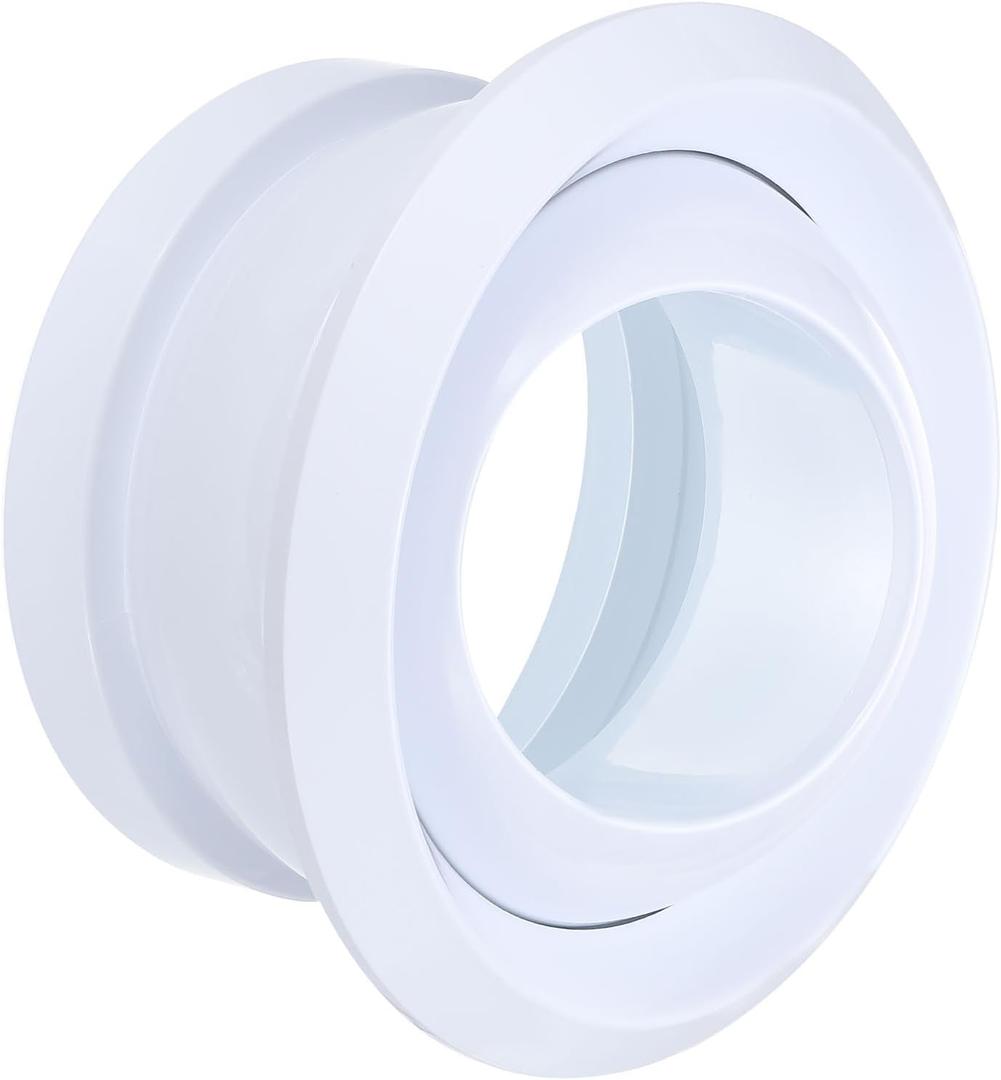 PATIKIL 12 Inch Round Air Vent Covers, 1Pcs ABS Adjustable Soffit Vent Ceiling Ball Jet Nozzle Air Diffuser for Bathroom Kitchen Living Room Ventilation, White