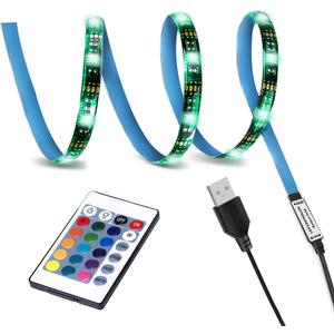 LED TV Backlight,SMY USB LED Strip Light,RGB Multi-Colour LED Light Strip Kit Waterproof IP65, 30LED with Wireless Remote Controller for TV/PC/Laptop Bias Lighting (3.28Ft)
