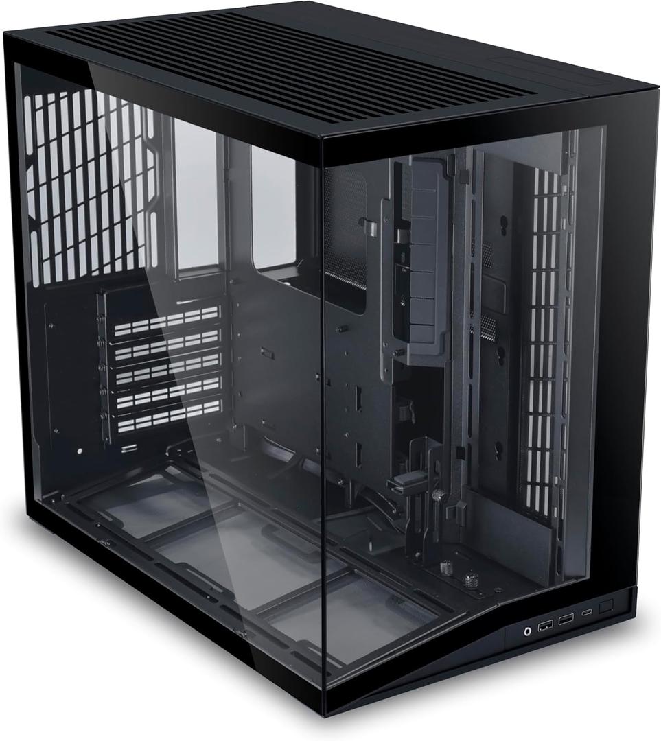 Lian Li O11D Mini V2 Compact ATX Mid-Tower PC Case, Black, No Fans